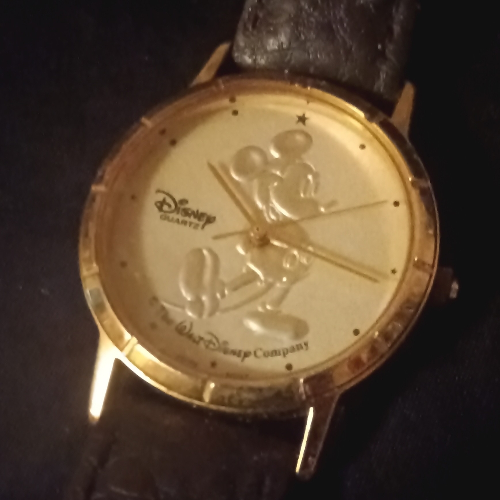Disney Gold and Brown Women's Watch